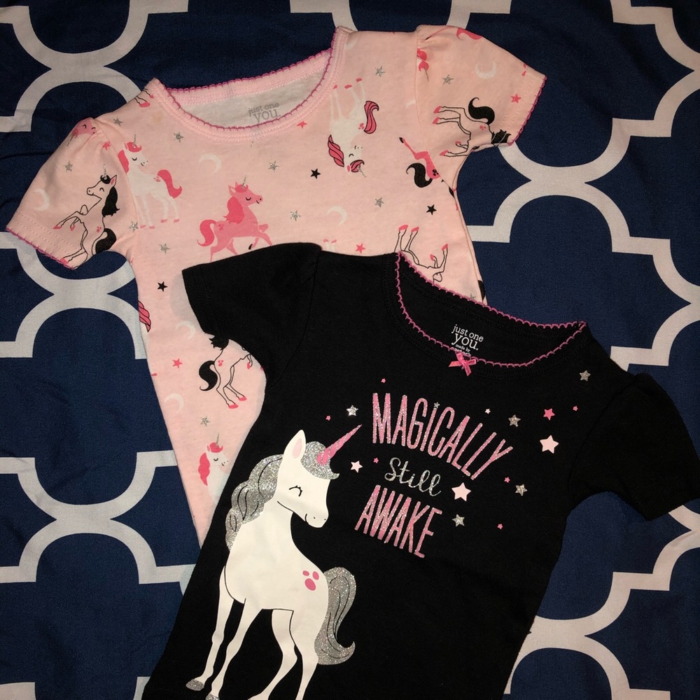 Set of new girls pajama tops